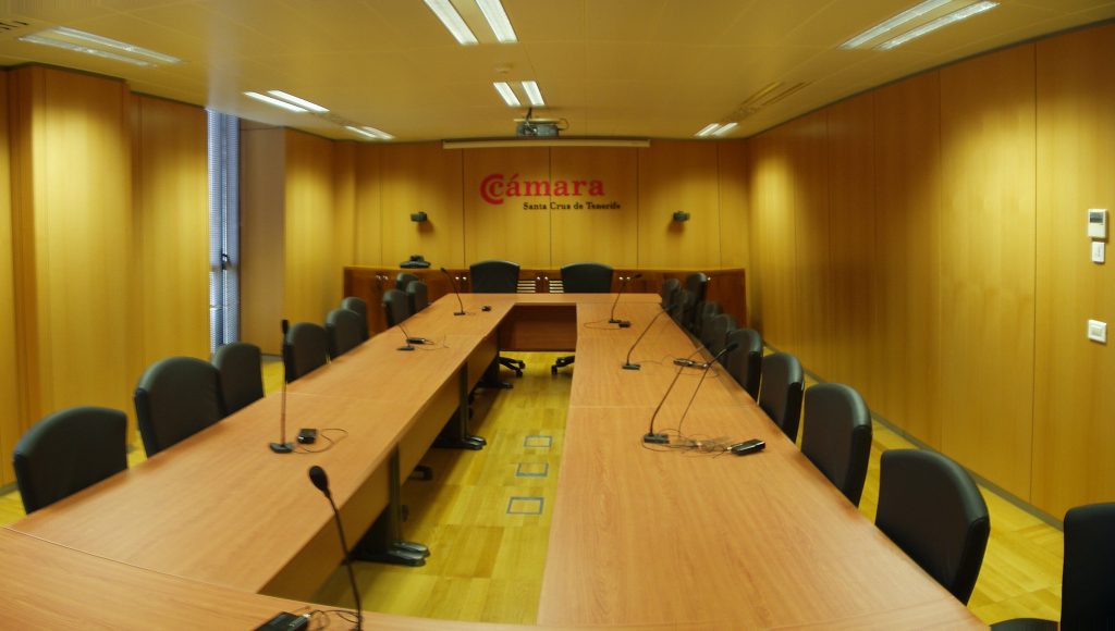 Sala de reuniones de la Cámara de Comercio de Tenerife